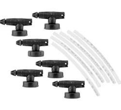 סט 6 ראשים + 6 צינורות לאקדח זפת